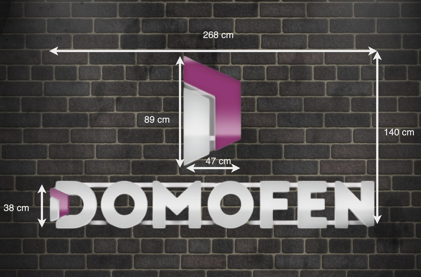 Enseigne Led 3D "Domofen"