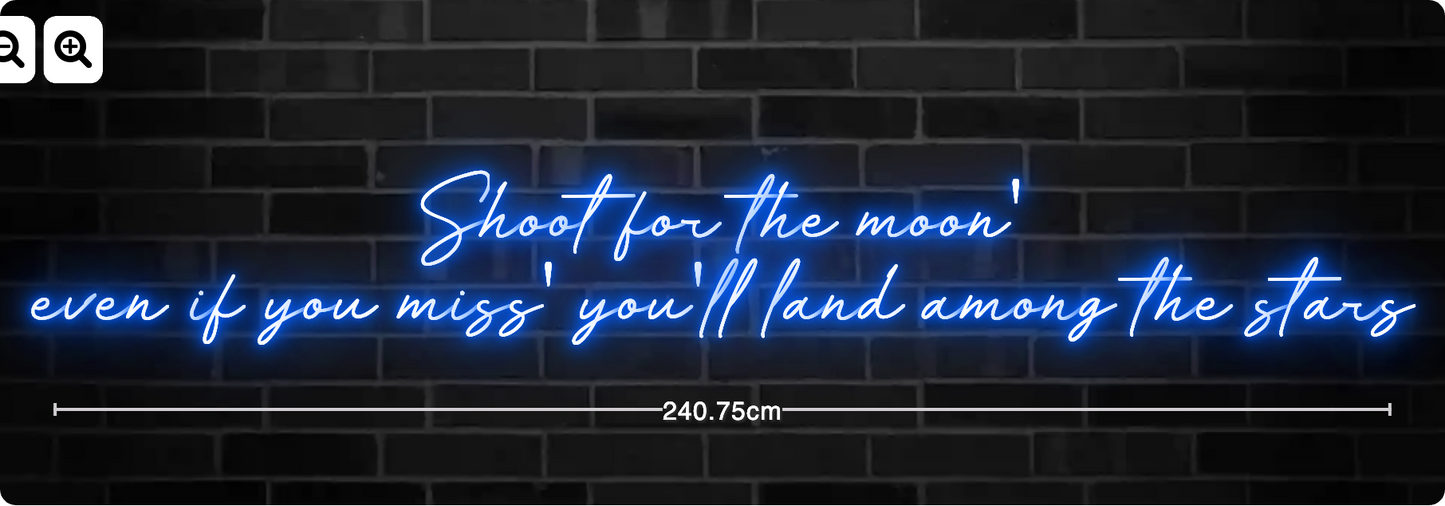 Neon Shoot for the moon 2'