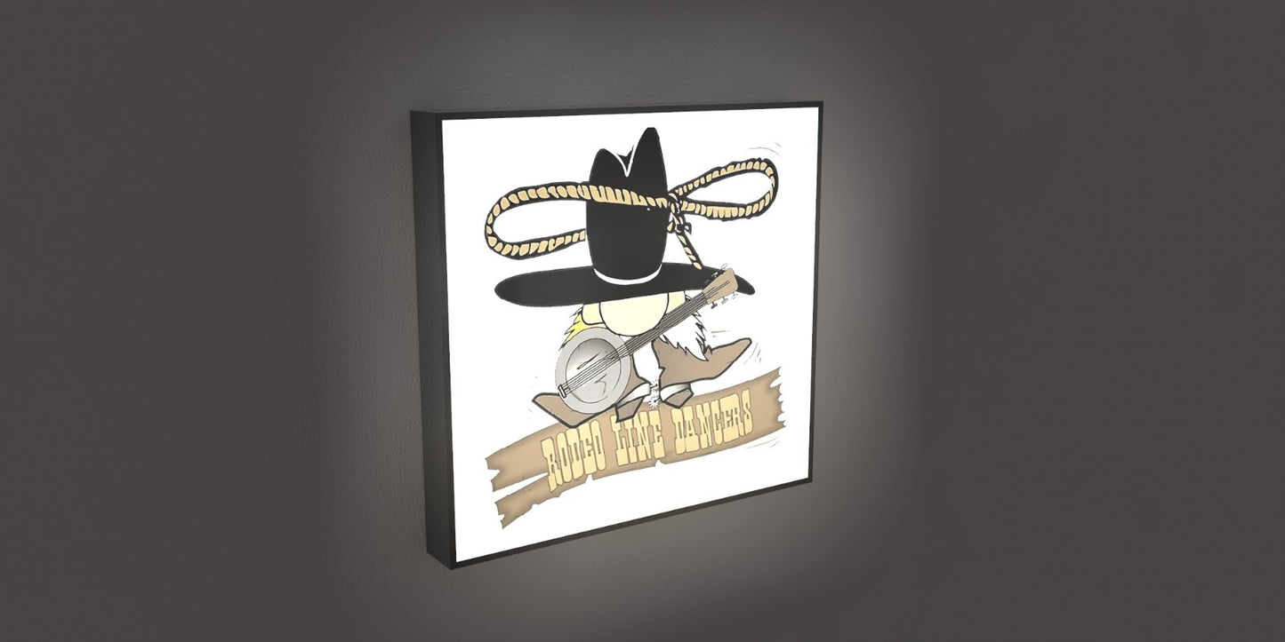 Enseigne Led 3D "Rodeo Line Dangers"