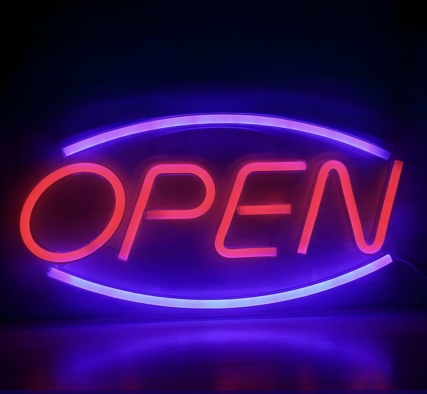 Blue Violet Le néon "Open"