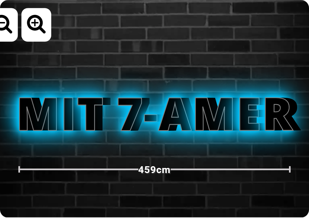 3D-LED-Schild „Le Flow“