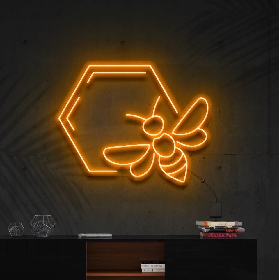 "Panneau Lumineux 'Honeycomb Bee' "