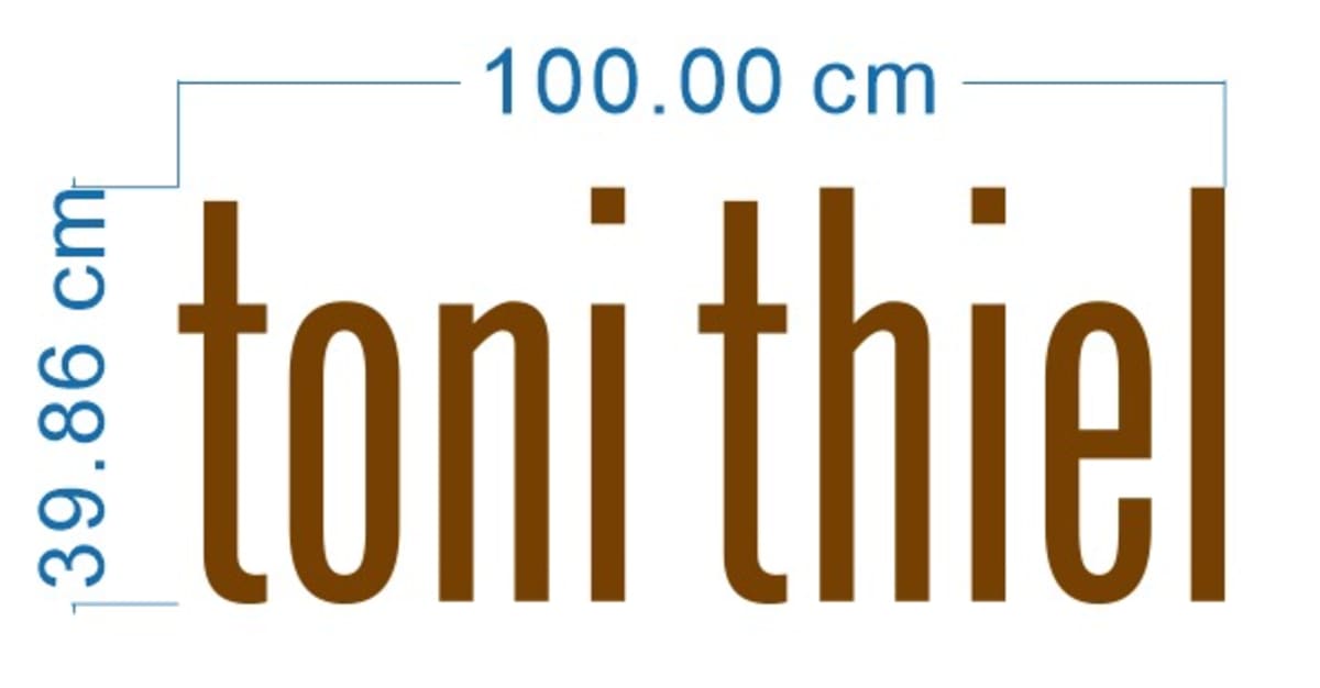 3D-LED-Schild "Toni Thiel"