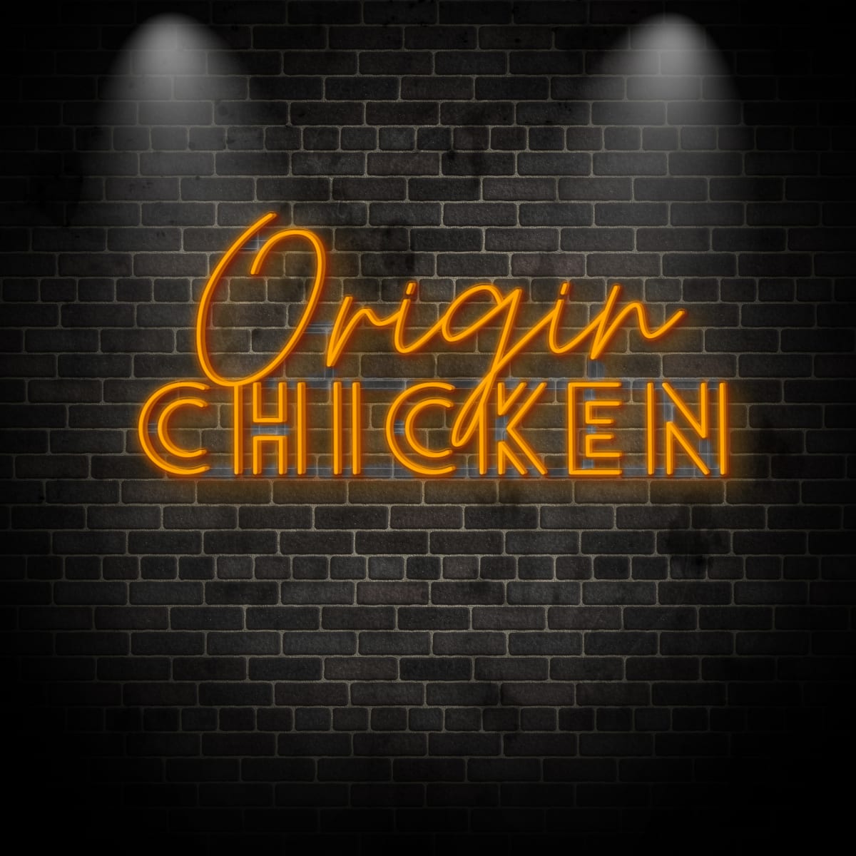 Neon "Origin CHICKEN"