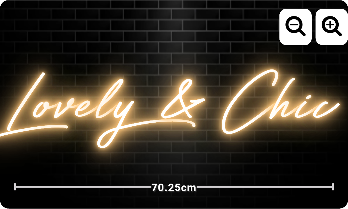 Neon "Lovely & Chic"