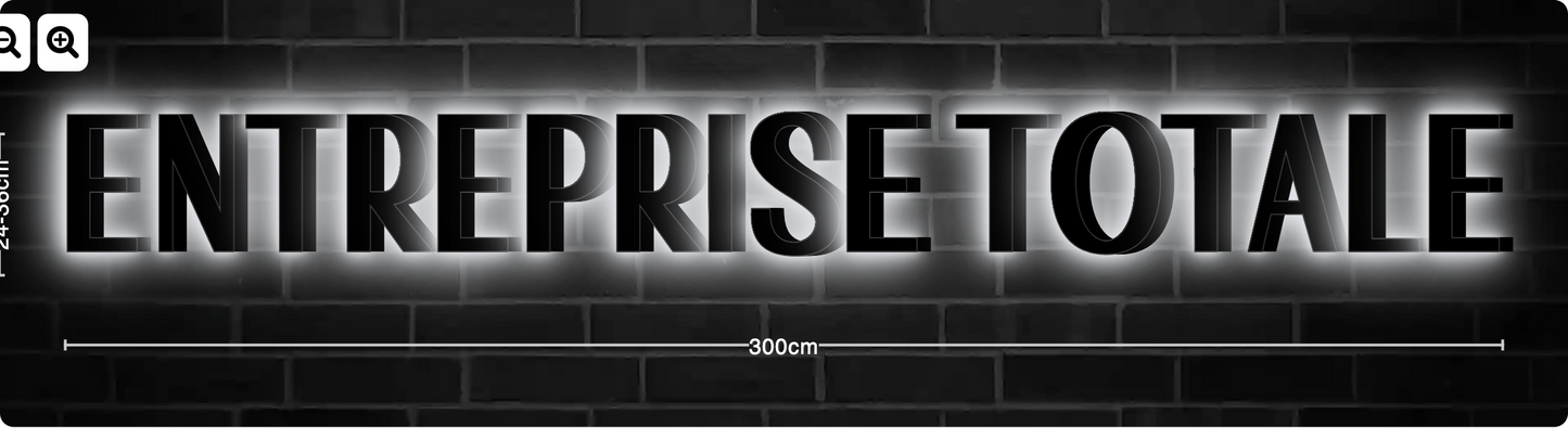 Enseigne Led 3D ENTREPRISE TOTALE