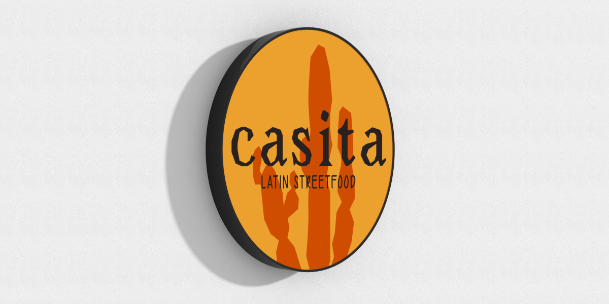 3D-LED-Schild "casita"