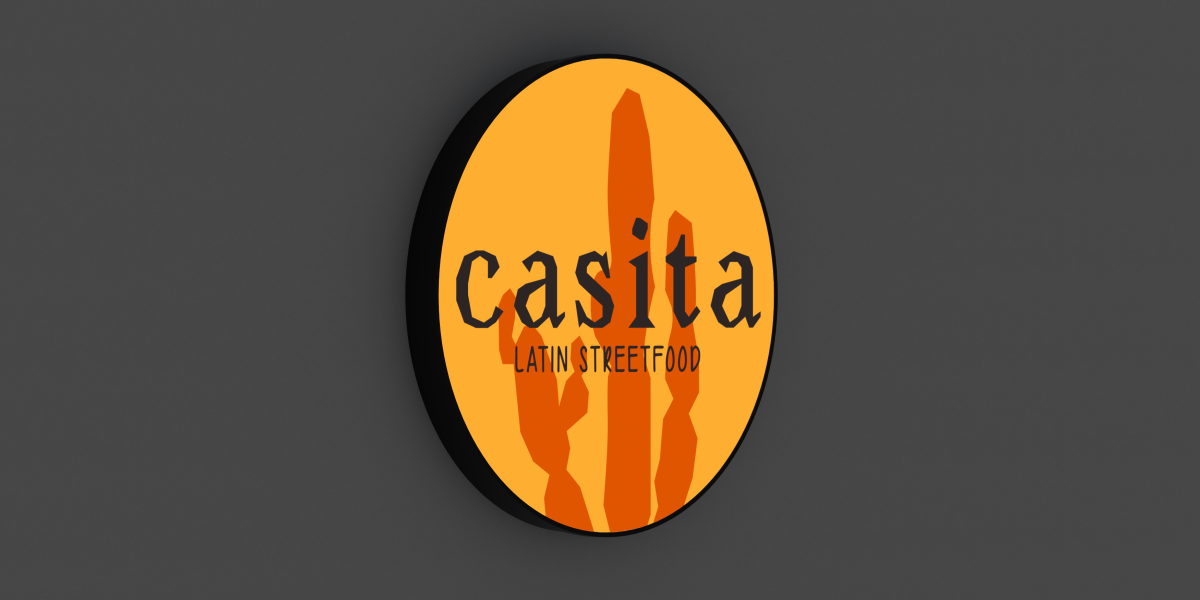 3D-LED-Schild "casita"