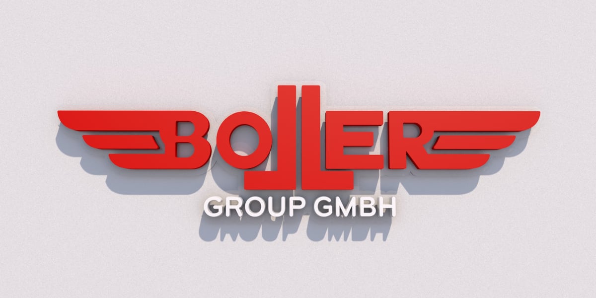 3D-LED-Schild "Boller"