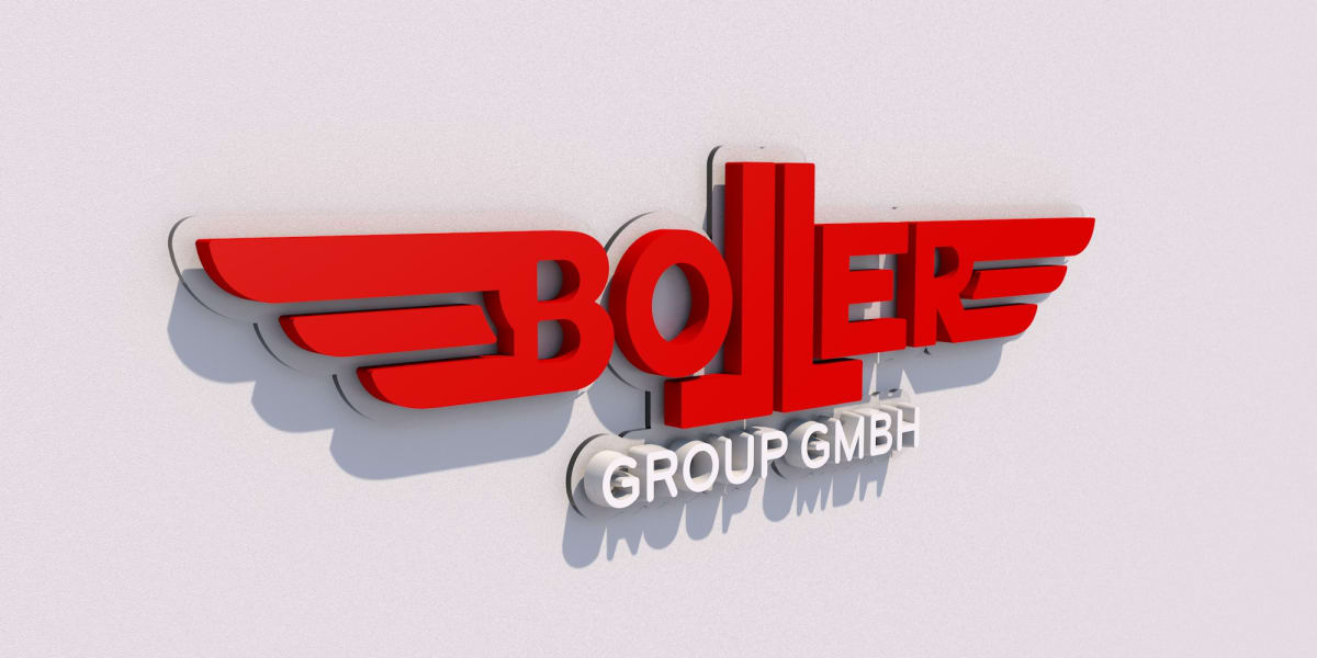 3D-LED-Schild "Boller"