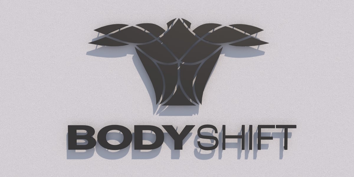 3D-LED-Schild "BODY SHIFT"