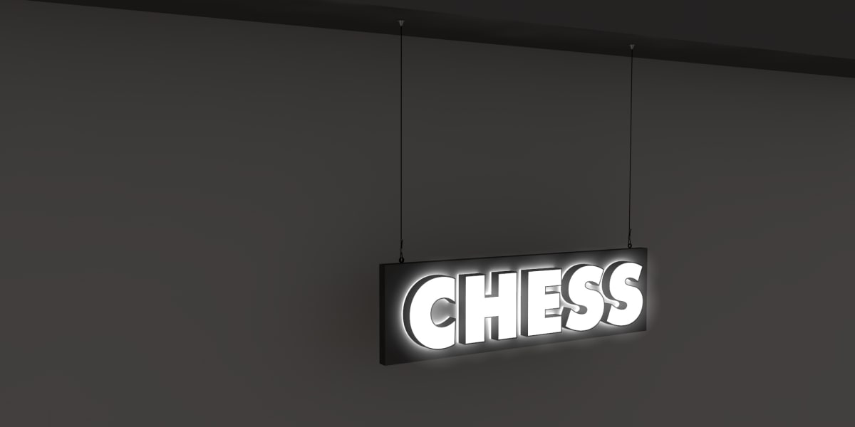 Enseigne Led 3D "CHESS"