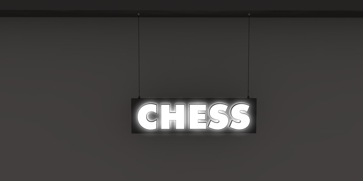 Enseigne Led 3D "CHESS"