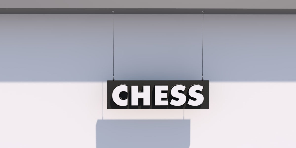 Enseigne Led 3D "CHESS"