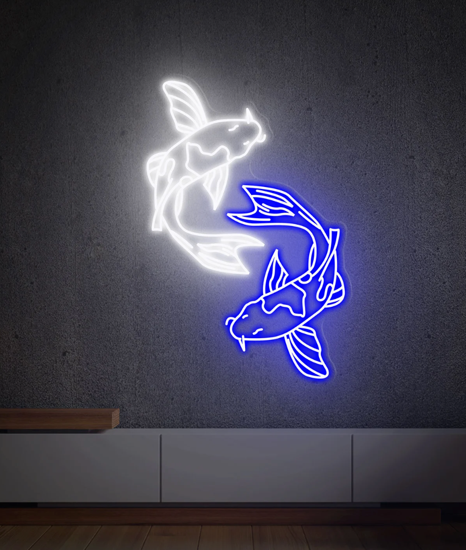 The 'Koï Carp' neon sign