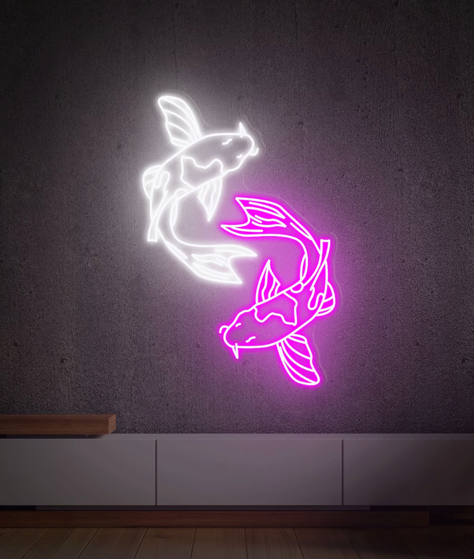 The 'Koï Carp' neon sign