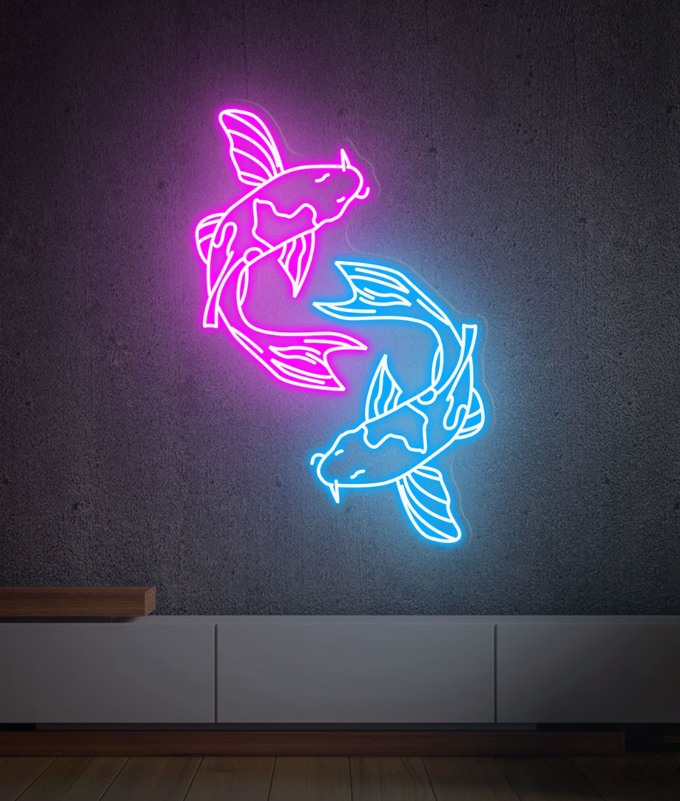 The 'Koï Carp' neon sign