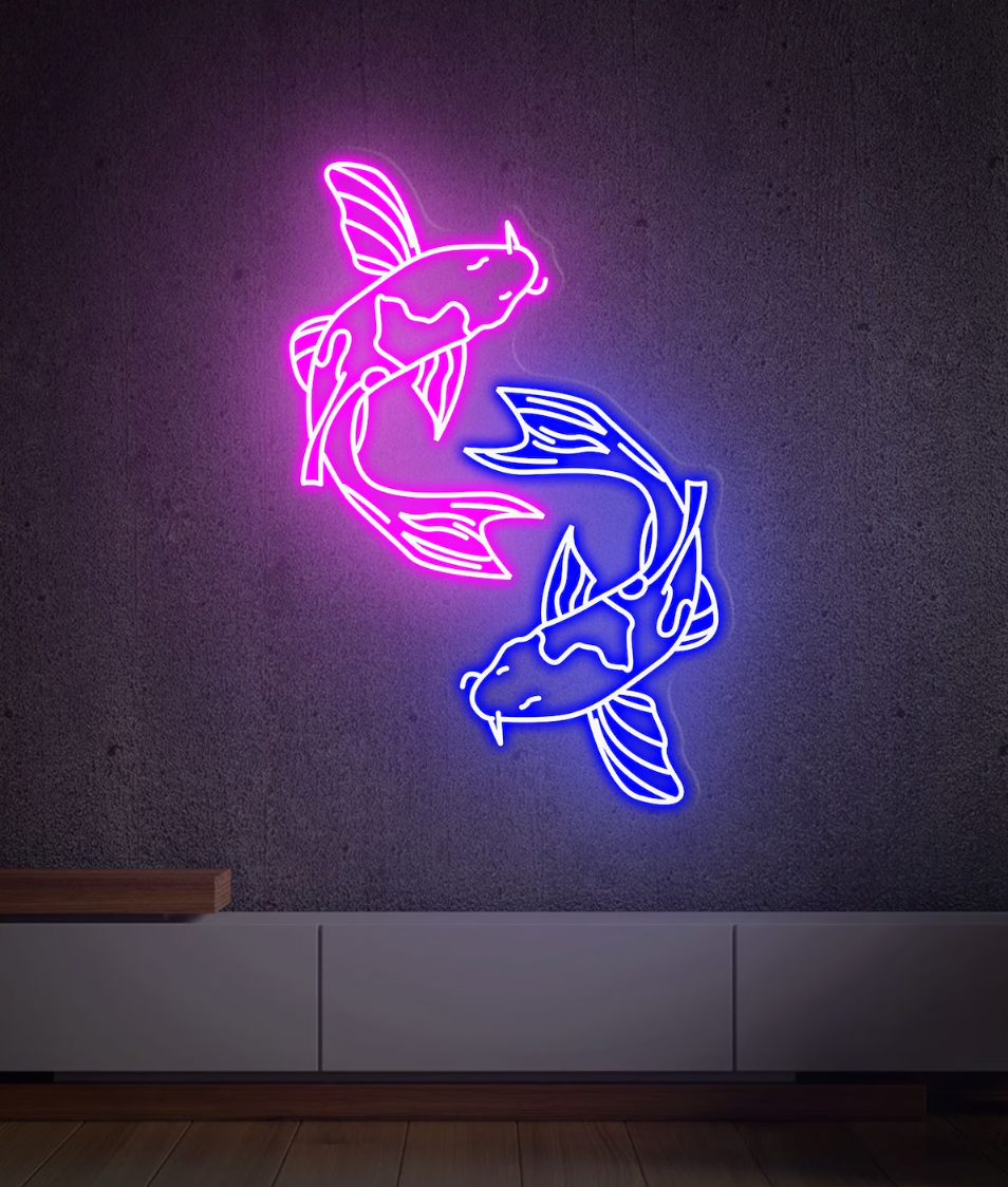 The 'Koï Carp' neon sign