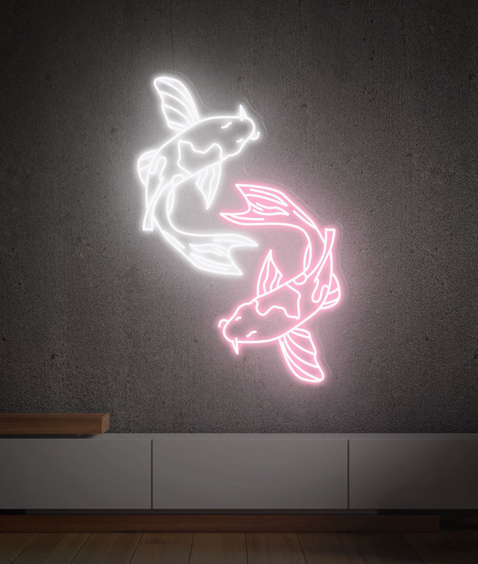 The 'Koï Carp' neon sign