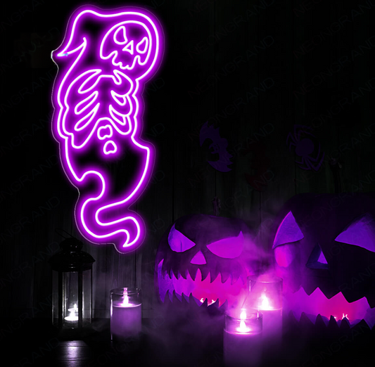 Neon "Ghost Skeleton"