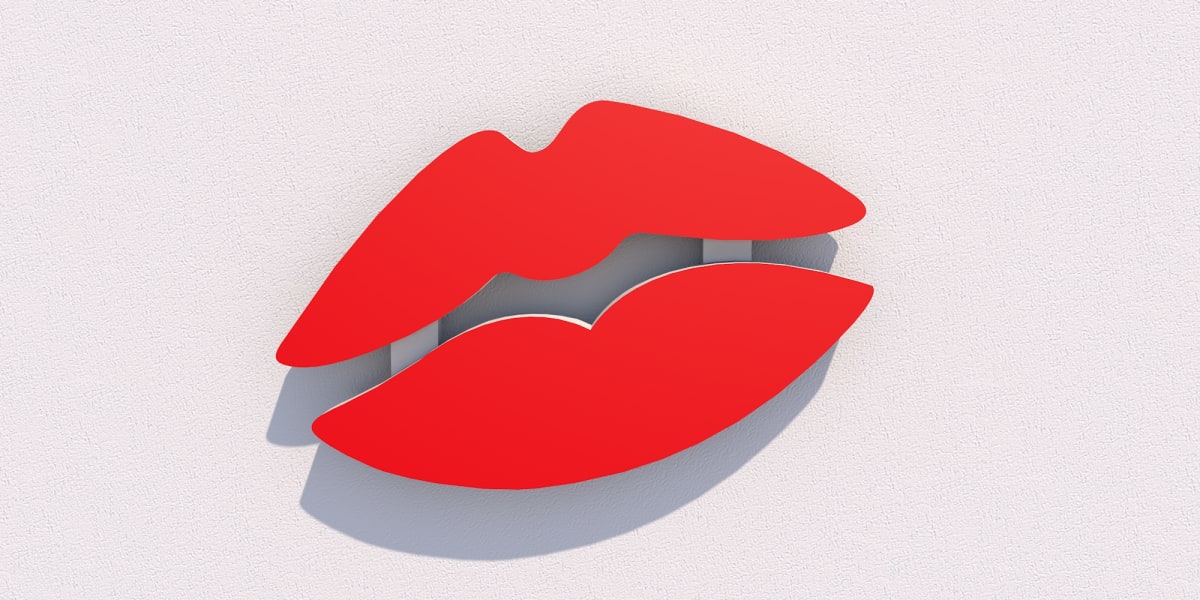 Enseigne Led 3D "LIP"