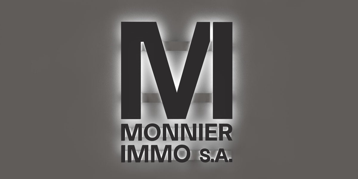 Enseigne Led 3D "M"