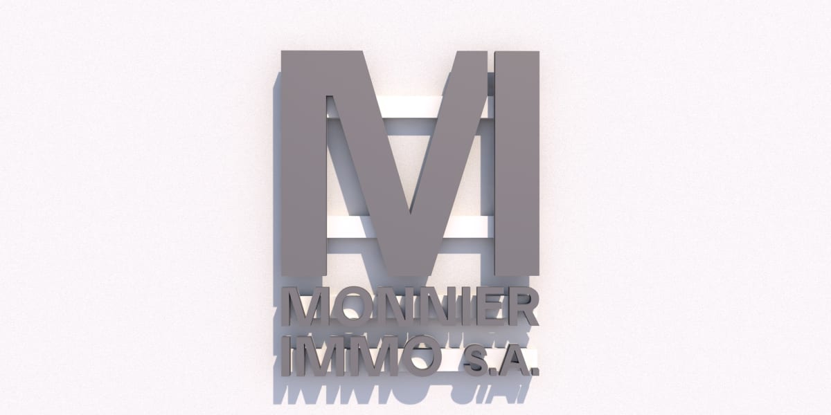 Enseigne Led 3D "M"