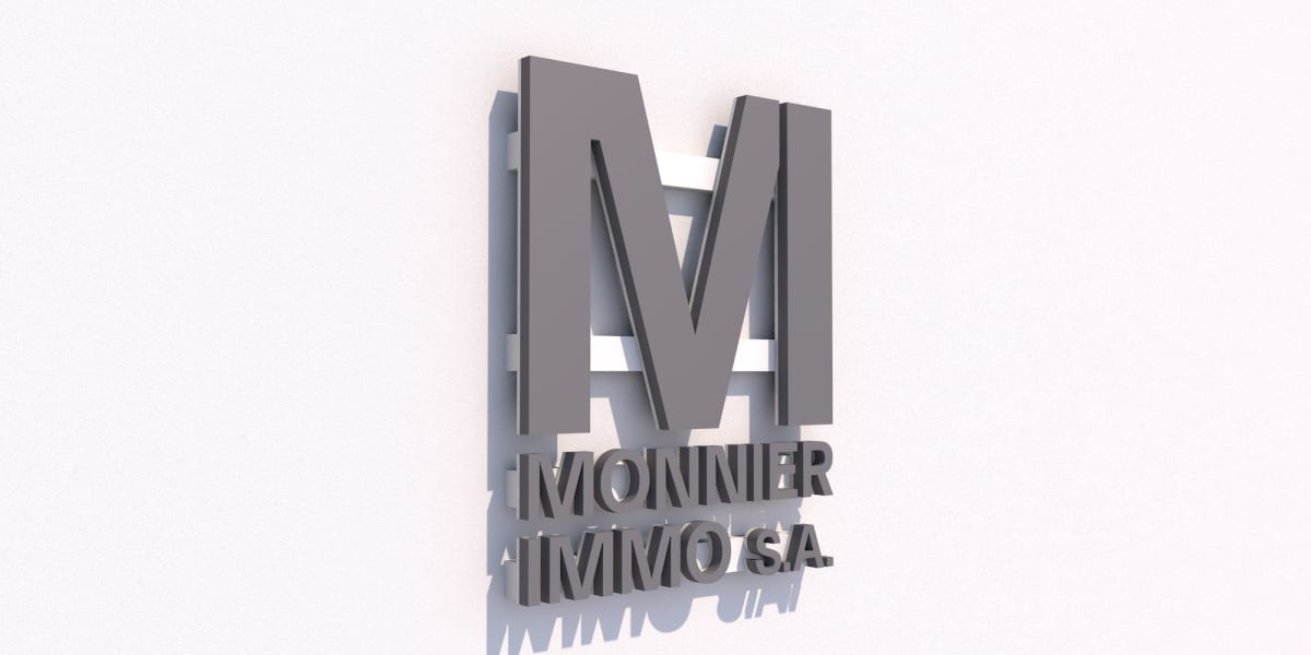 Enseigne Led 3D "M"