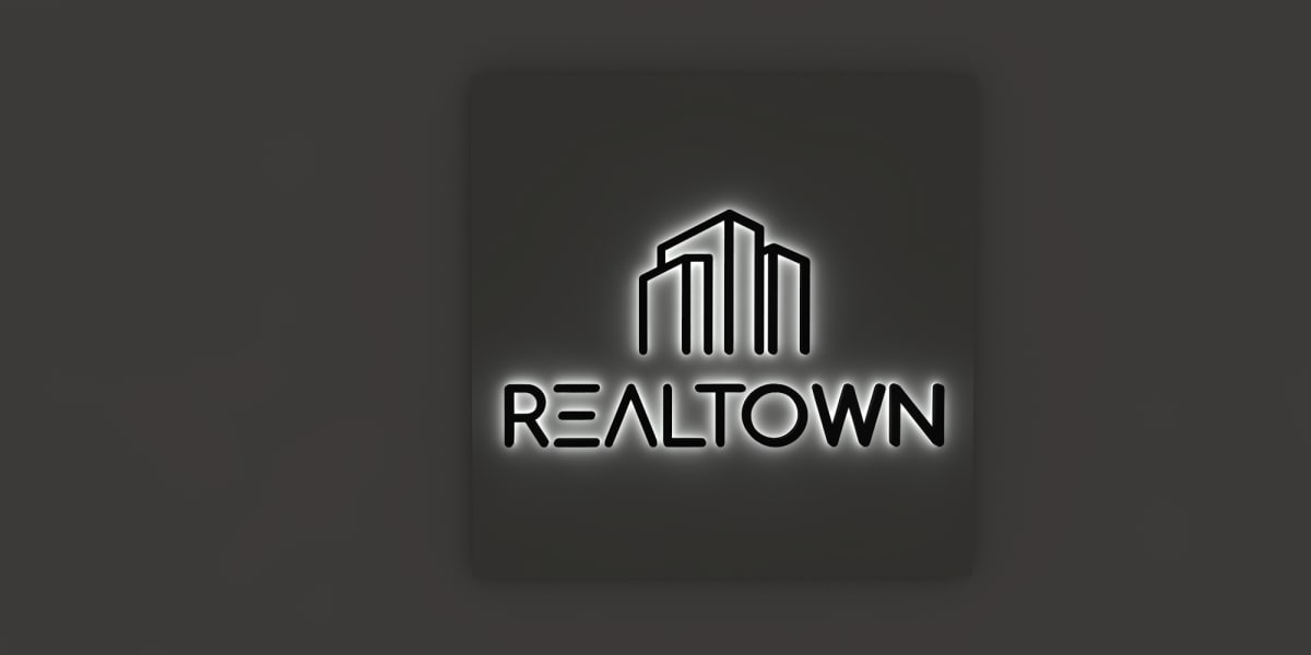 Enseigne Led 3D "REALTOWN 2"