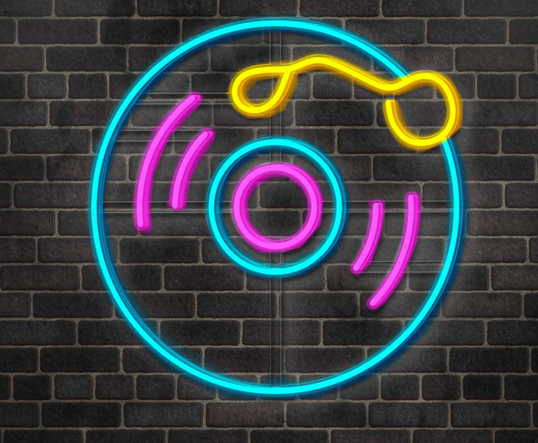 Neon "turntable 2"