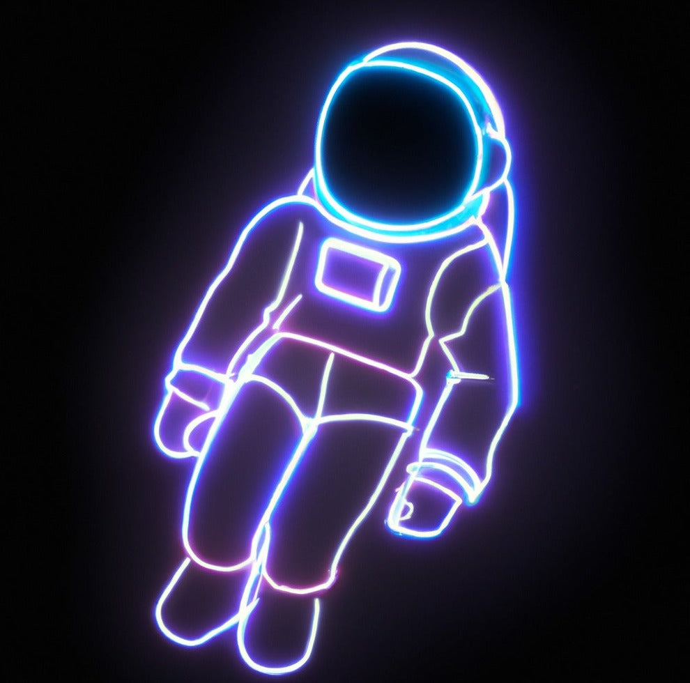 'Astronauts' neon lights