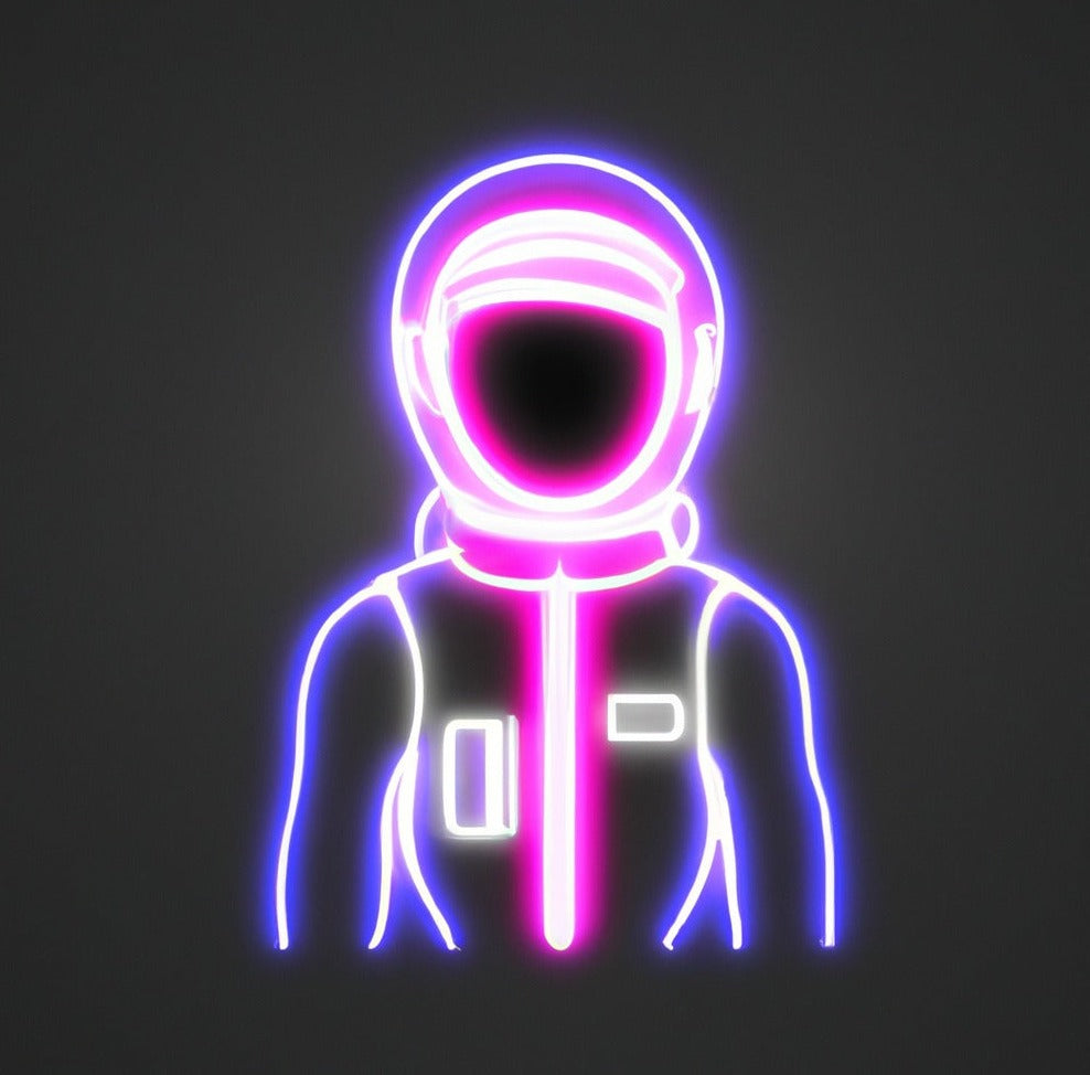 'Astronauts' neon lights