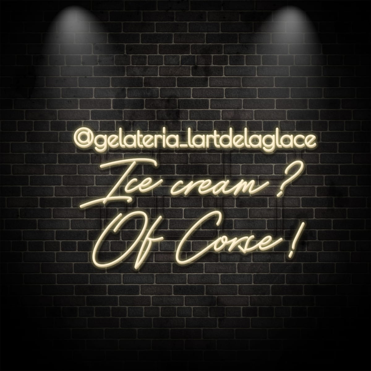 Neon "Ice cream？