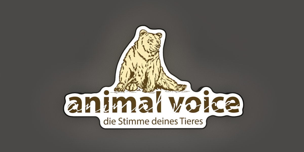 3D-LED-Schild "animal voice"