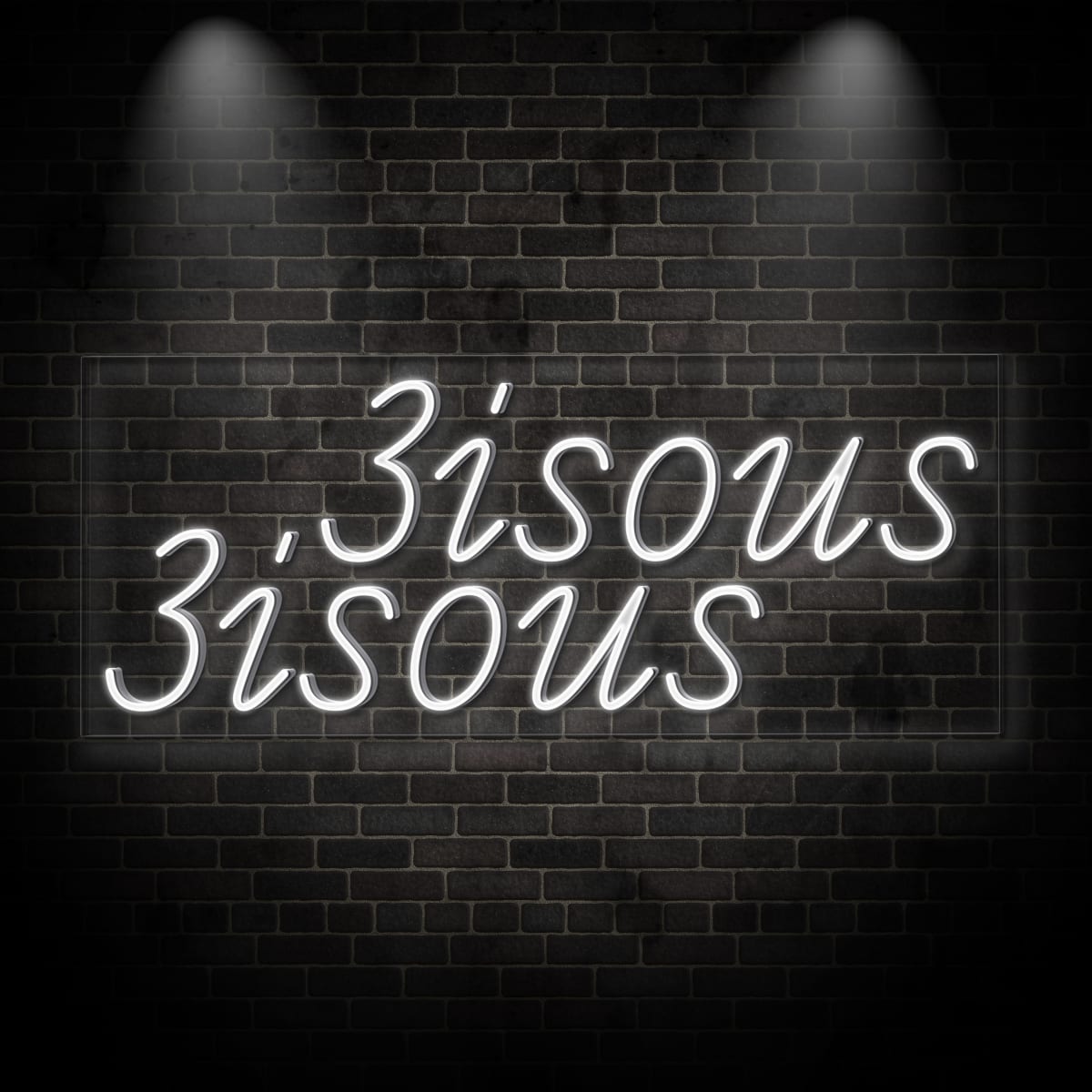 Neon "Bisous"