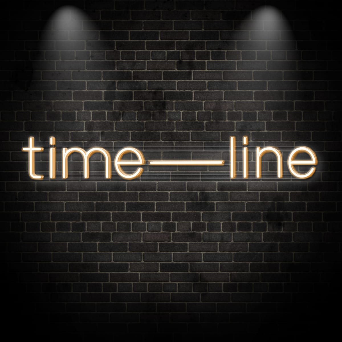 Neon "time--line"