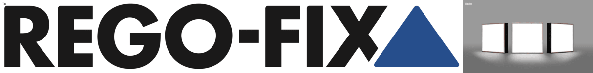 3D-LED-Schild "Rego-Fix"