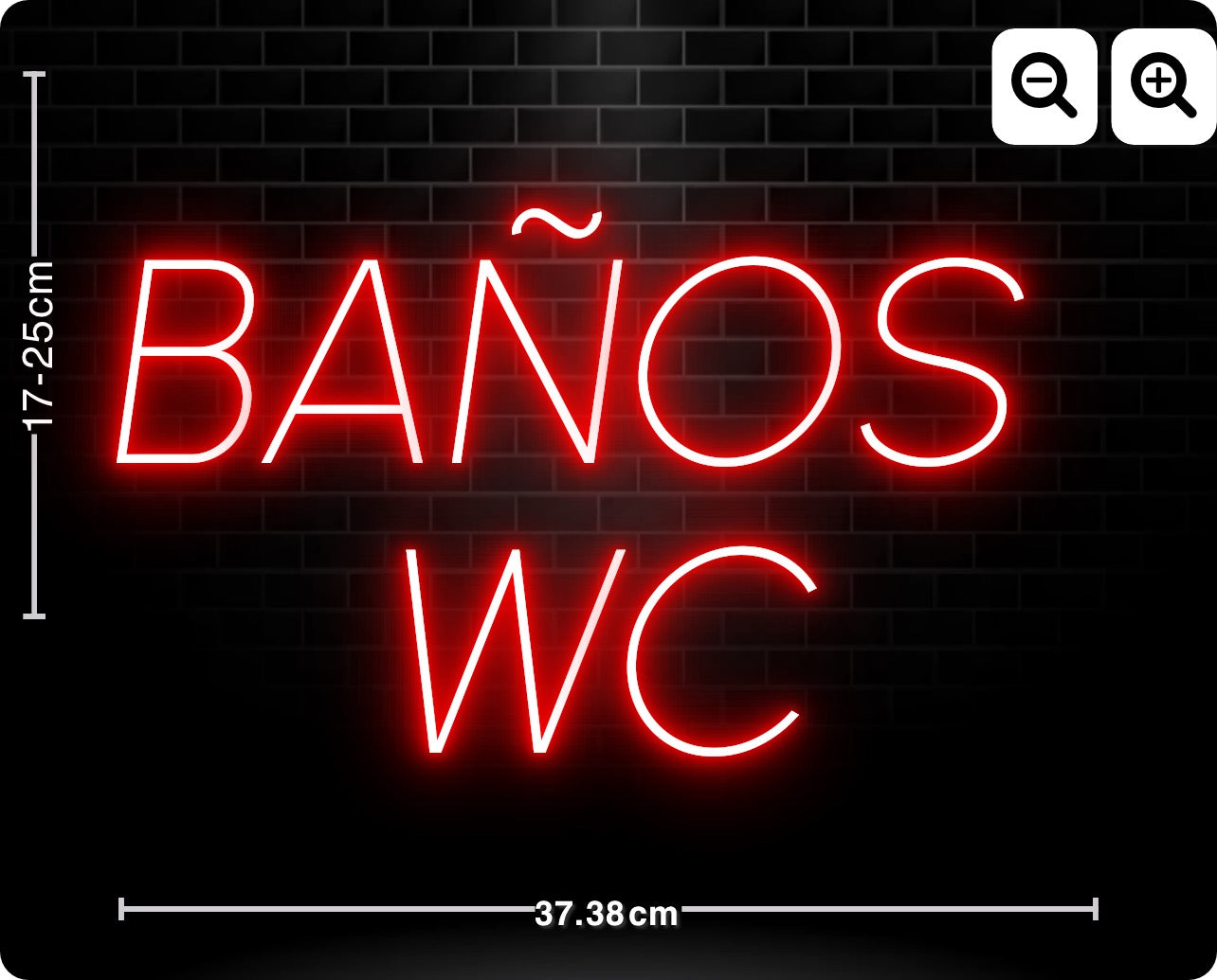 Neon BAÑOS 
WC