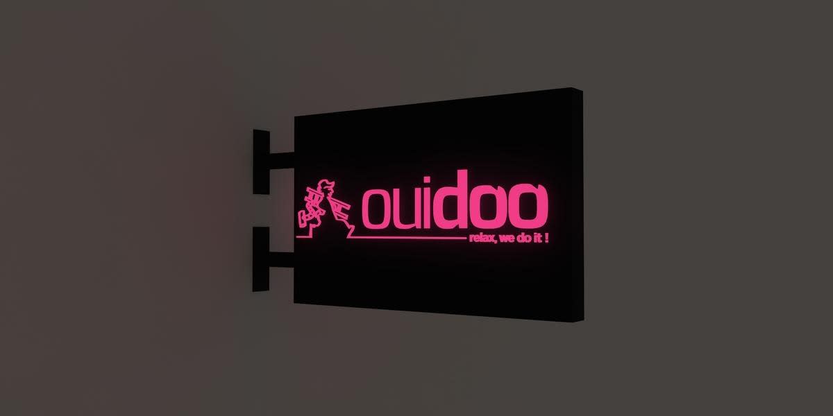 Enseigne Led 3D "ouidoo"