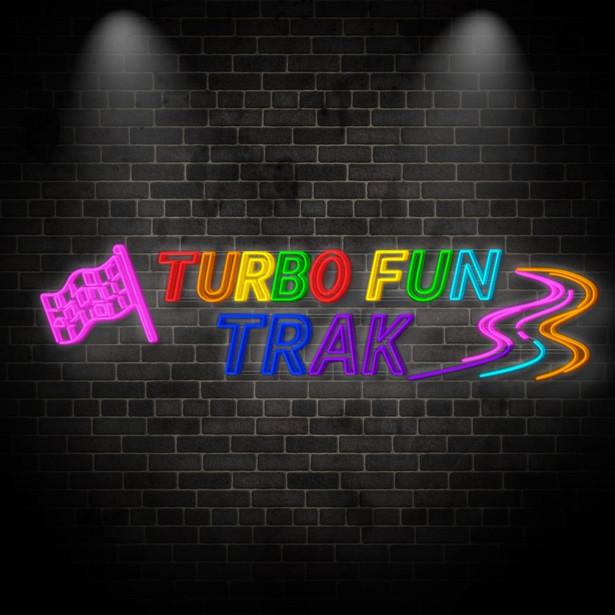 Neon "TURBO FUN TRAK 5"
