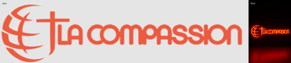 Enseigne Led 3D "La compassion"
