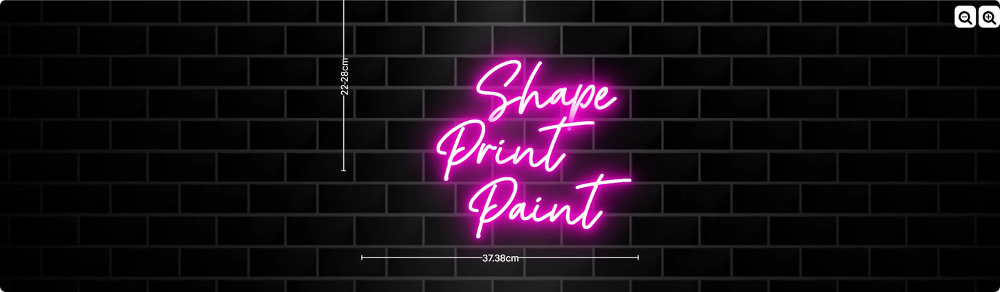 Neon      Shape 
Print
   Paint