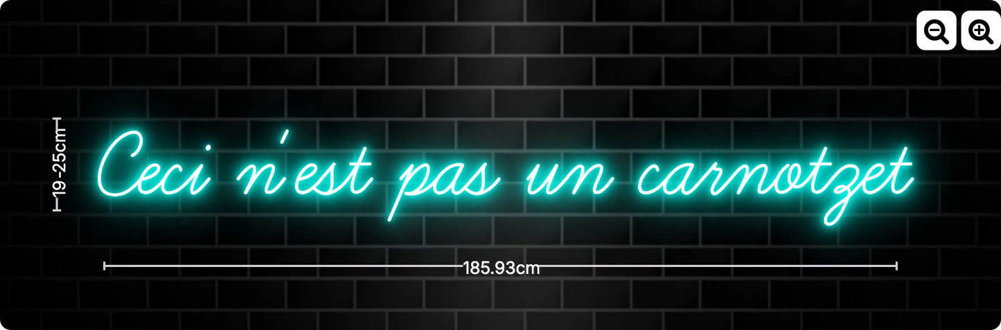 Neon Ceci n'est pas un carnotzet