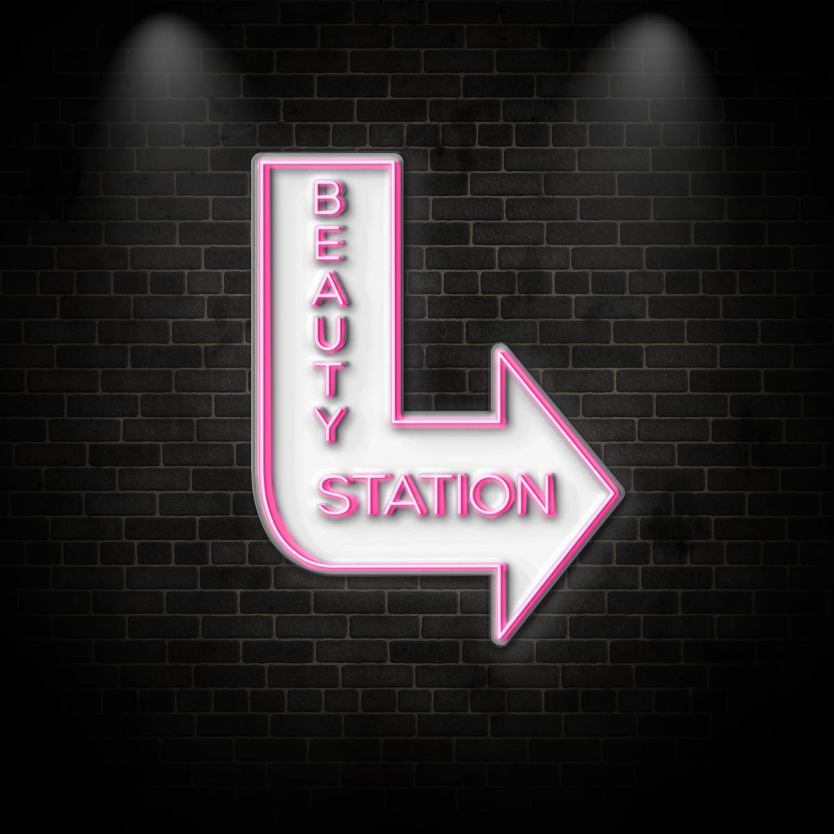 Neon "Beauty Station"