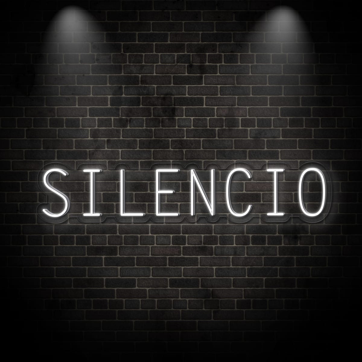 Neon "SILENCIO"