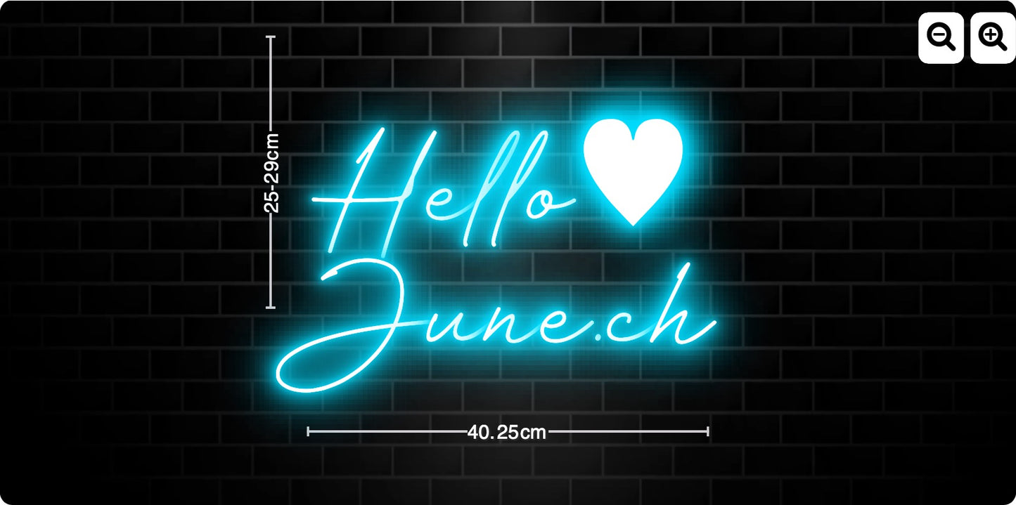 Neon Hello♥
June.ch