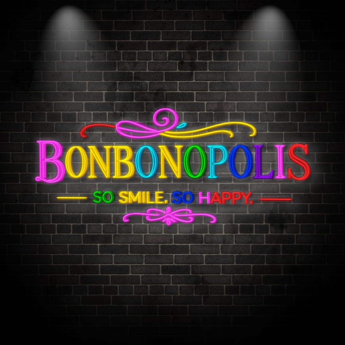 Neon "BONBONOPOLIS 4"