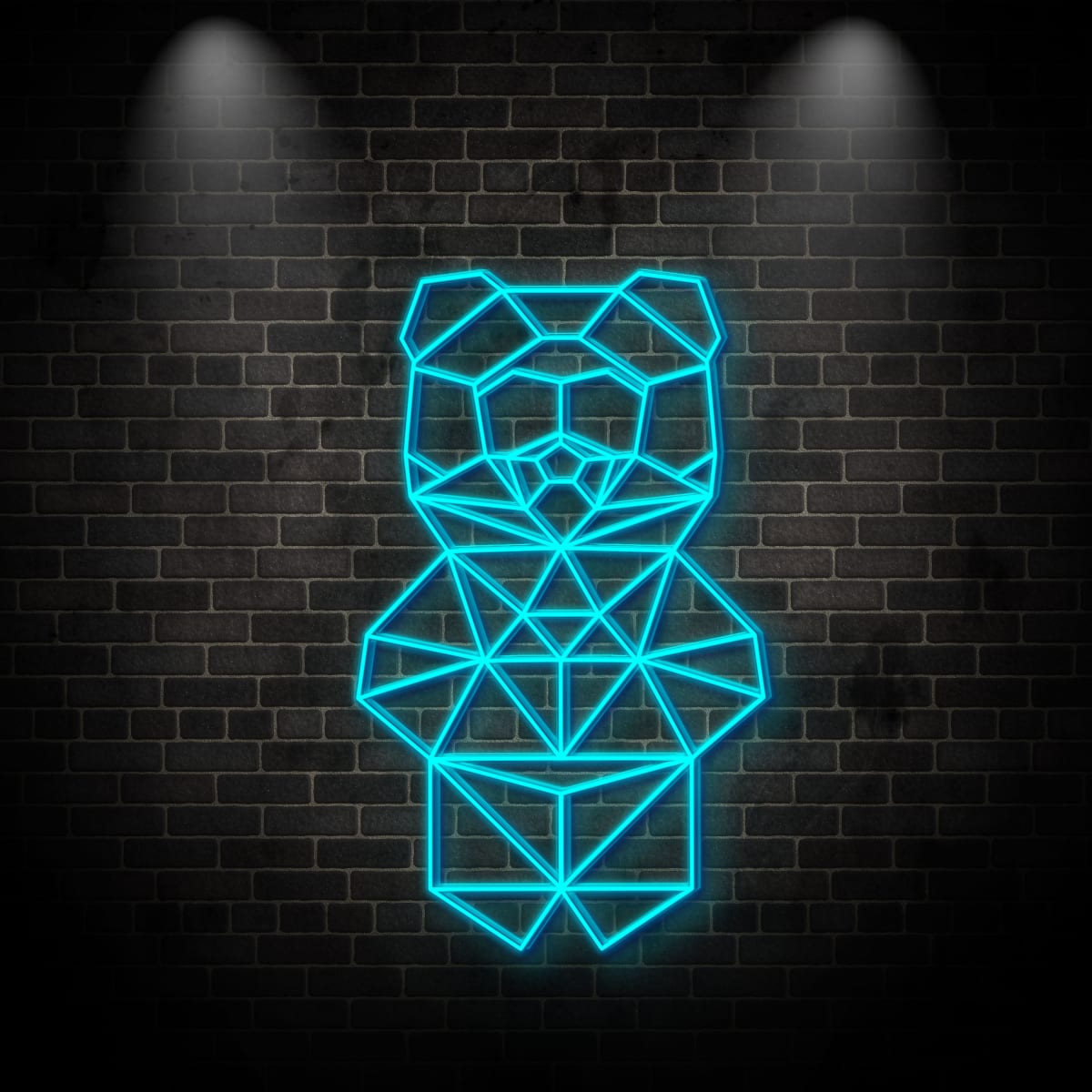 Neon "Bearbrick"