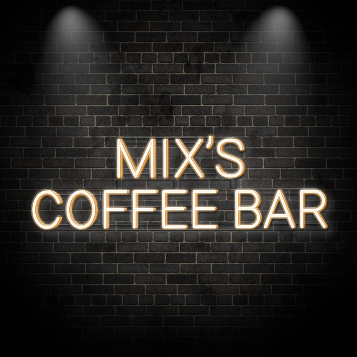 Neon "MIX’S COFFEE BAR"