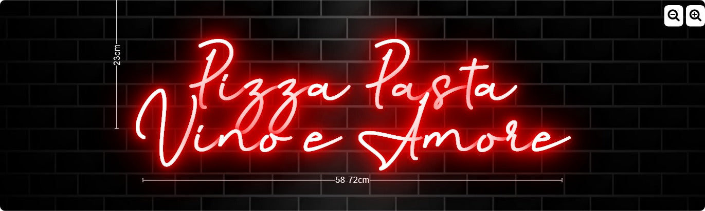Neon Pizza Pasta
Vino e Amore